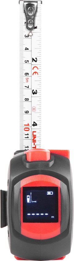 UNI-T LM40T rolmaat 5 meter met laser 40 meter afstandsmeter en LCD display