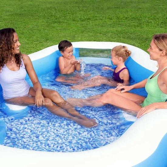 Bestway Zwembad Splashview 270x198x51 cm blauw en wit
