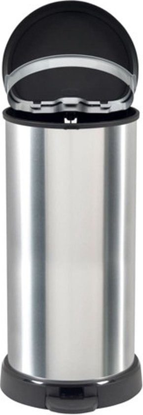 Curver Decobin - Prullenbak - 40 liter - Zilver Metallic