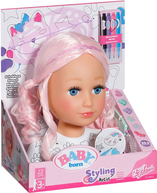 BABY born Creative Stylinghoofd - Kaphoofd