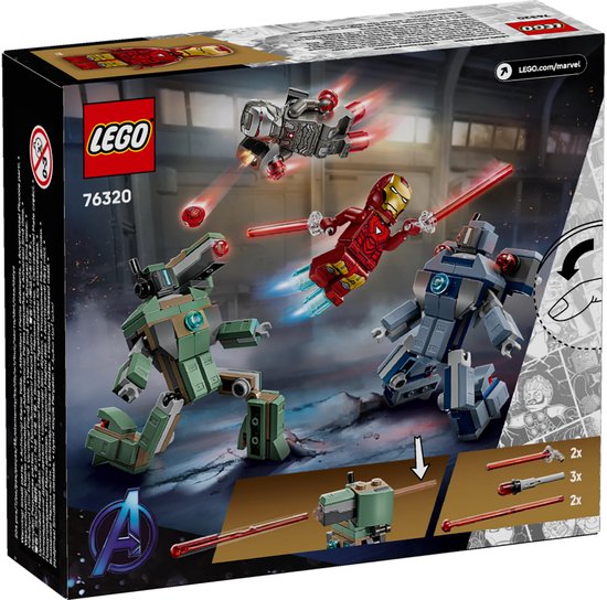 LEGO® ǀ Marvel Iron Man en War Machine vs. Hammer Drones - 76320