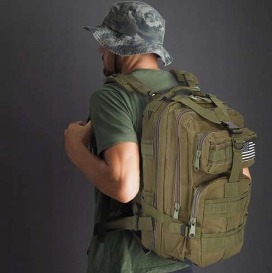Trizand Militaire Rugzak XL Groen - Perfect voor Avontuurlijke Tochten