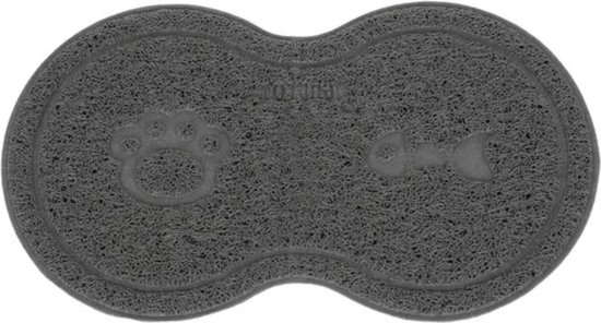 Purlov Grijze voerbakmat voor honden en katten