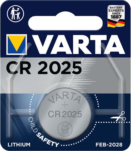Varta Knoopcel Batterij - Cr 2025 - Lithium Professioneel - 3 Volt