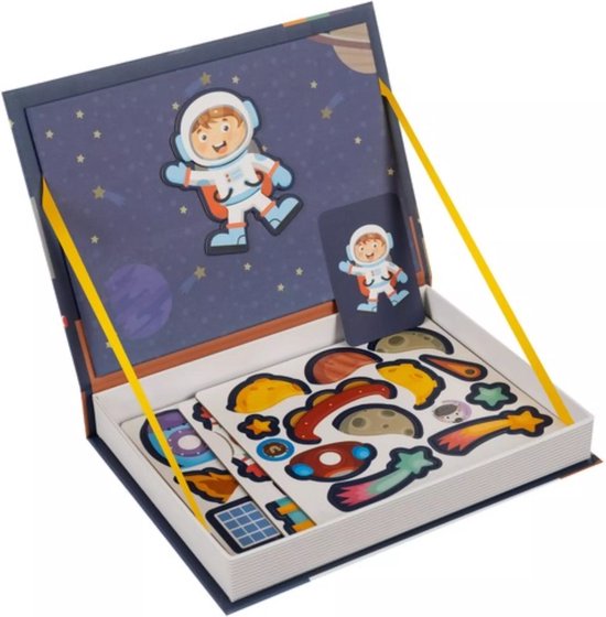 Kruzzel Magnetische Puzzel - Ruimte - 50 Magneten & 6 Kaarten