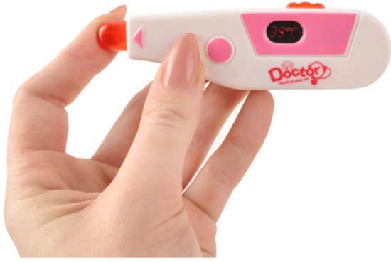 Ruhhy doktersset roze trolley 18-delig – educatief kinderspeelgoed met licht- en geluidseffecten, medische accessoires en wieltjes