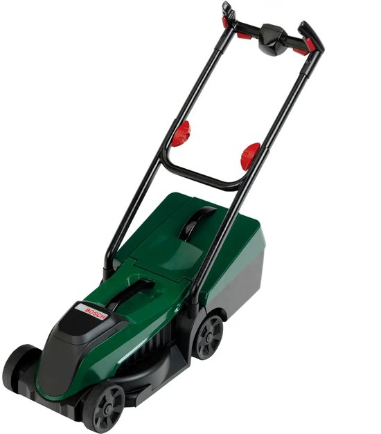 Klein Toys Bosch tuin grasmaaier deluxe - incl. bijpassend geluid en verwijderbare gras opvangbak - groen