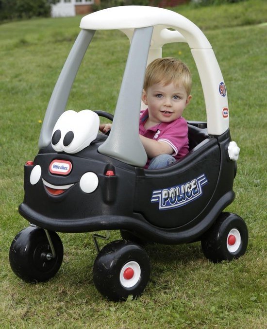 Little Tikes Cozy Coupe Politie Auto Loopauto - Zwart