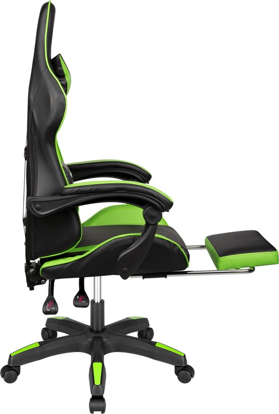 Krüger&Matz KM0790GREEN - Warrior GX-150 gaming stoel, groen-zwart