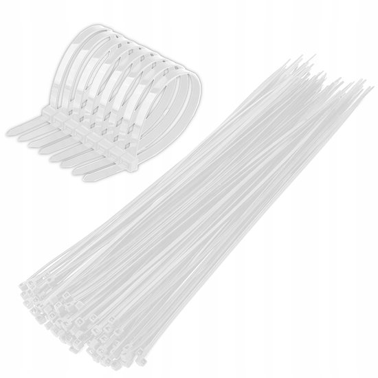 100x Kabelbinders UV-bestendig Sterk 3,2x250mm Nylon